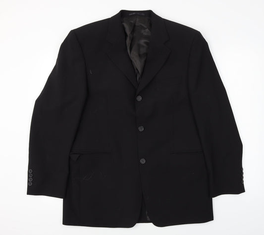 mix+match  Mens Black   Jacket Blazer Size 40