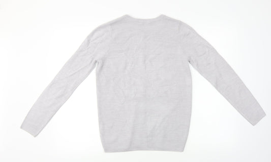 love knitwear   Womens Grey   Cardigan Jumper Size 8