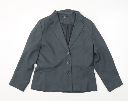 Preworn Womens Grey   Jacket Blazer Size 14