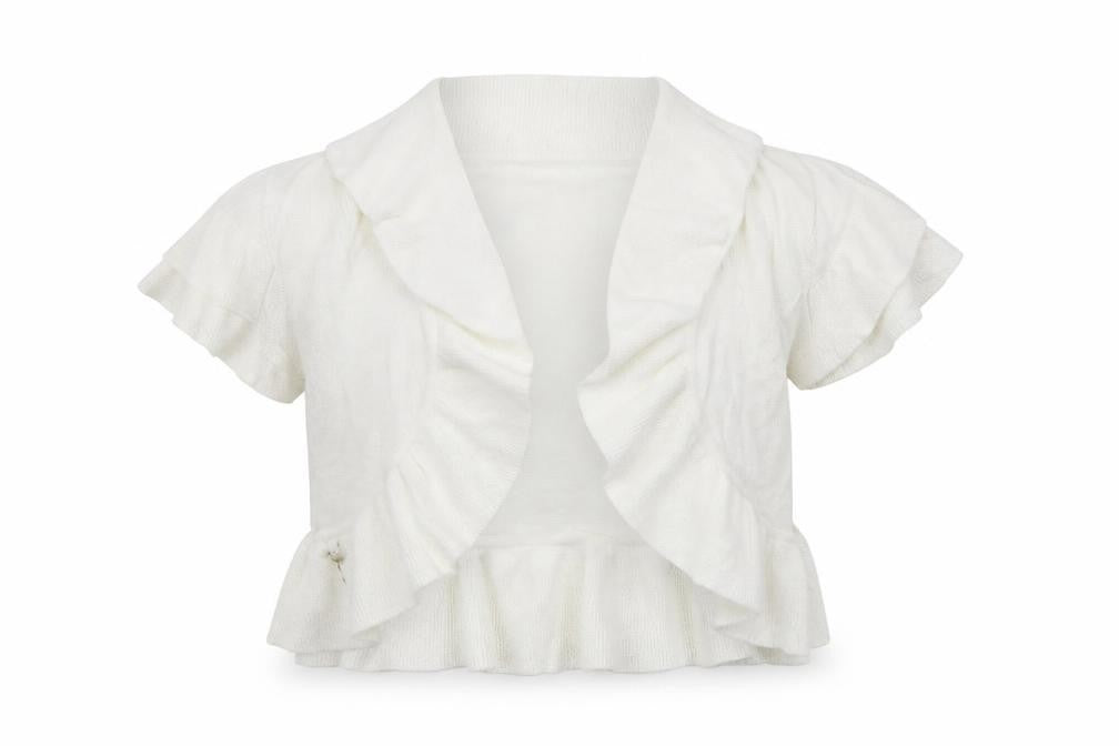 Front view of Principles women’s white cardigan jumper, size S