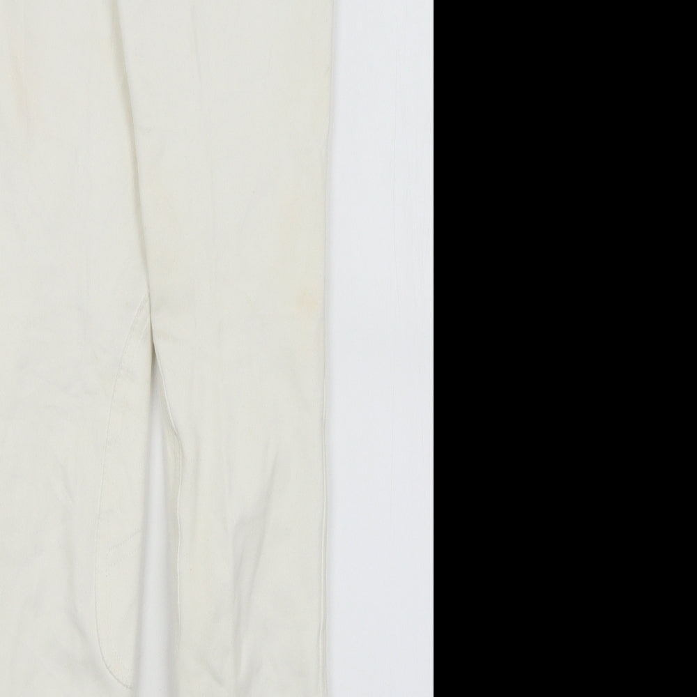 Saddlehuggers Womens White   Capri Trousers Size 32 in L28 in - Jodpurs