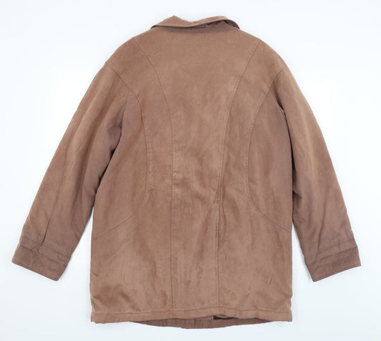 BHS Womens Brown   Overcoat Coat Size 14