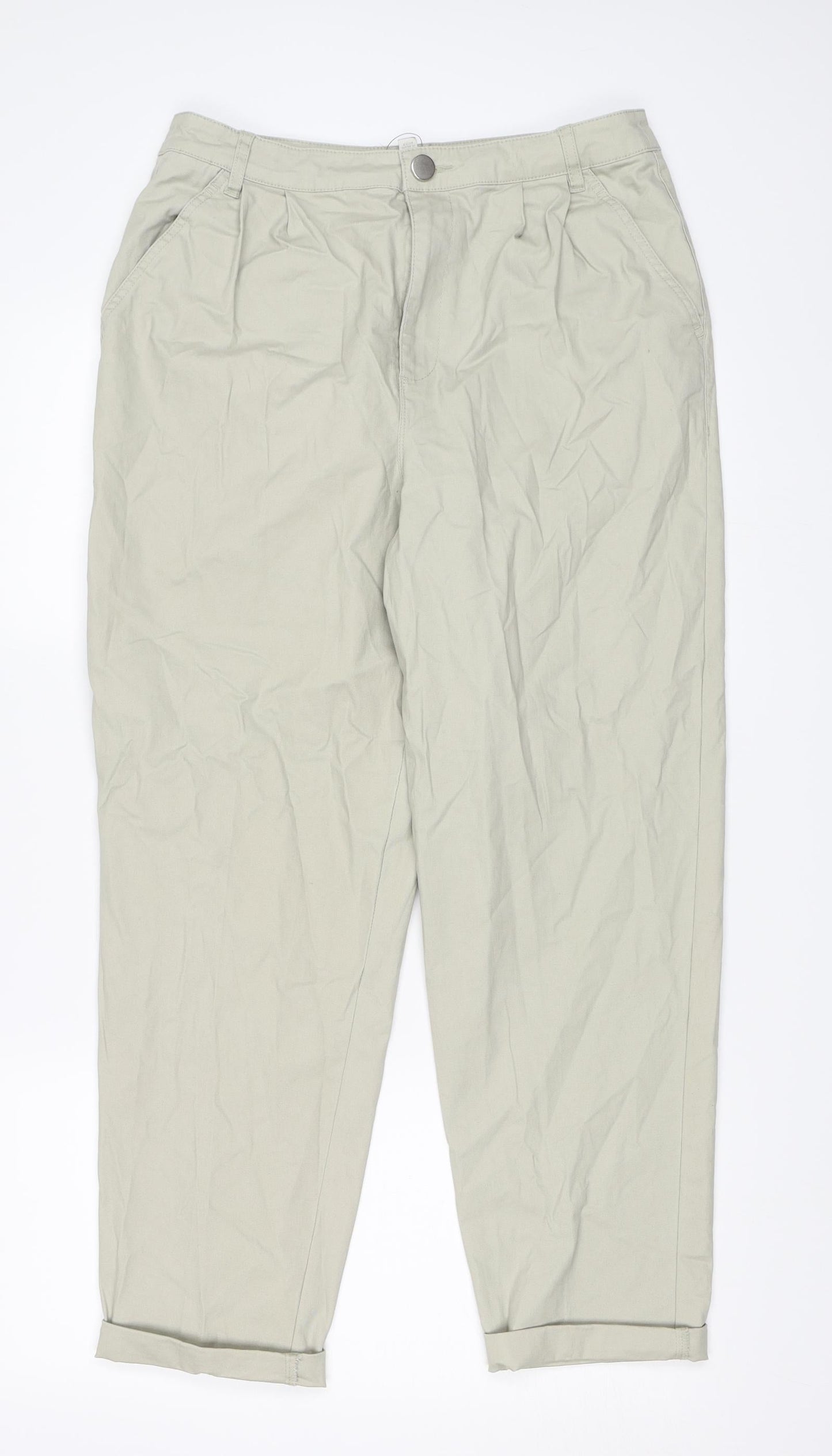 ASOS Womens Beige   Trousers  Size 12 L26.5 in
