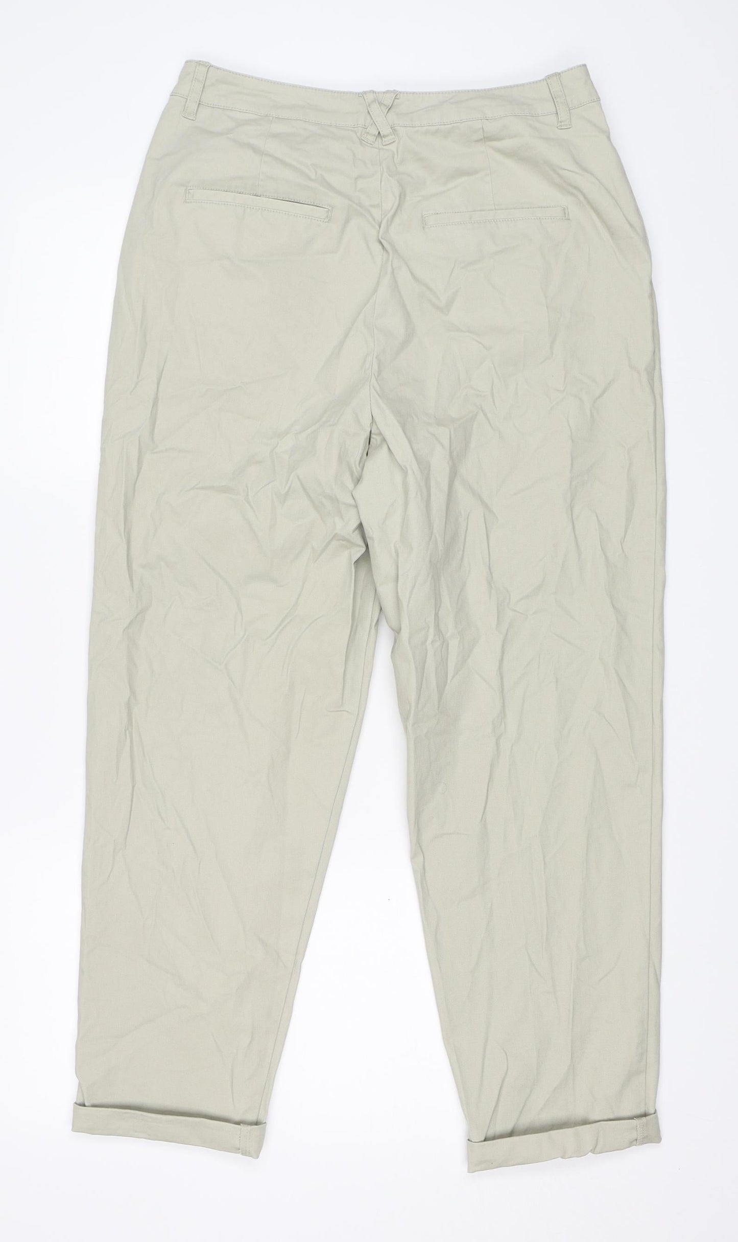 ASOS Womens Beige   Trousers  Size 12 L26.5 in