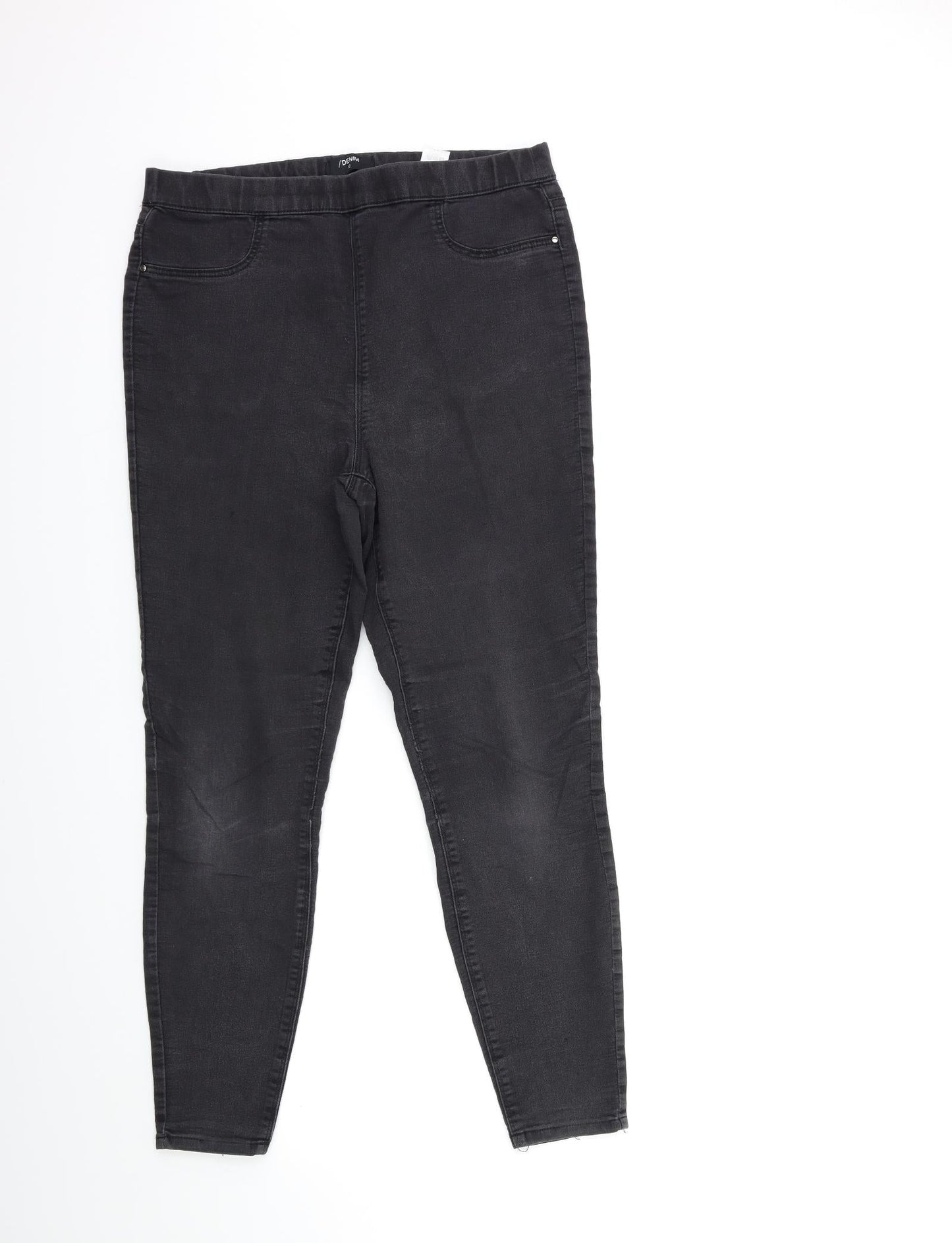 Matalan Womens Grey  Denim Skinny Jeans Size 12 L25 in