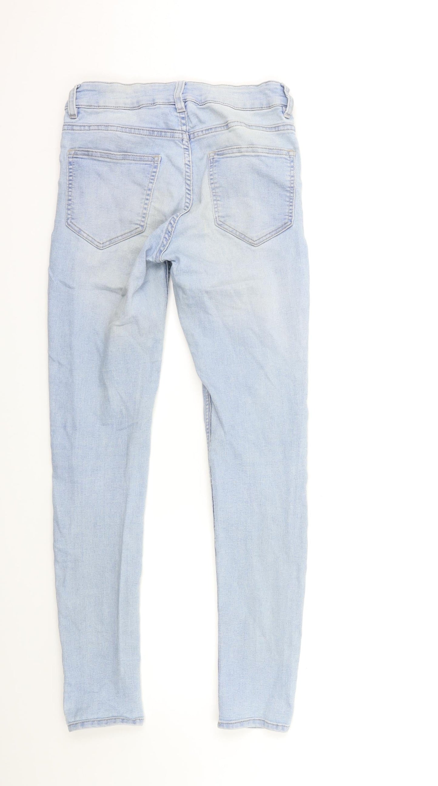 H&M Womens Blue  Denim Skinny Jeans Size 8 L29 in