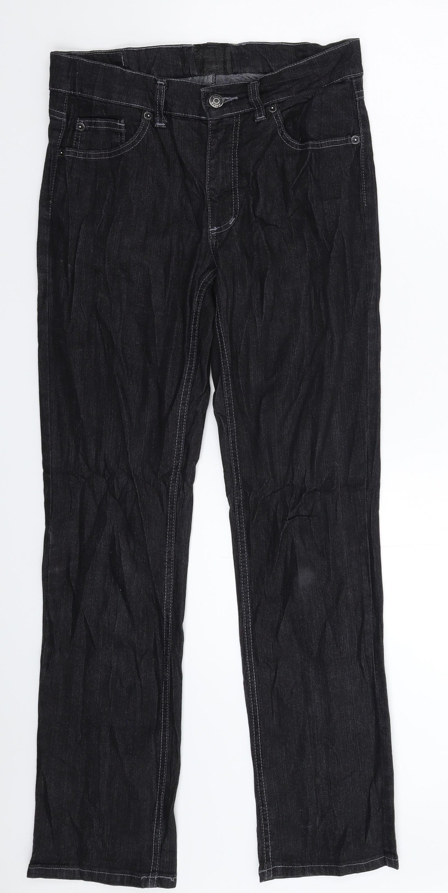 Preworn Mens Black  Denim Skinny Jeans Size 30 in L30 in