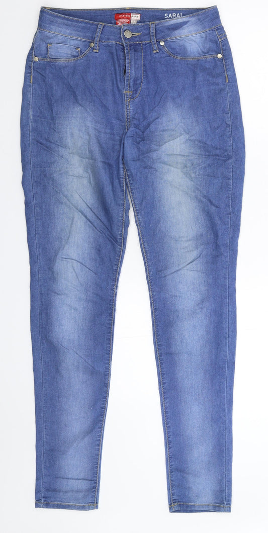 Castro Jeans Womens Blue  Denim Skinny Jeans Size 10 L32 in