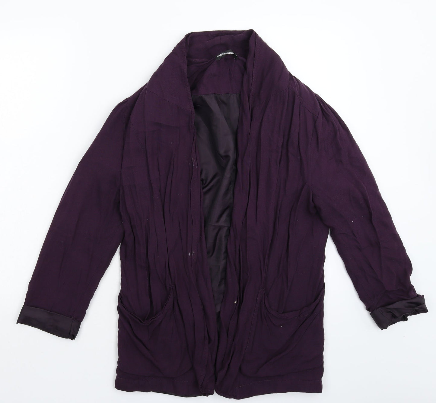 Internacionale Womens Purple   Jacket Blazer Size 12