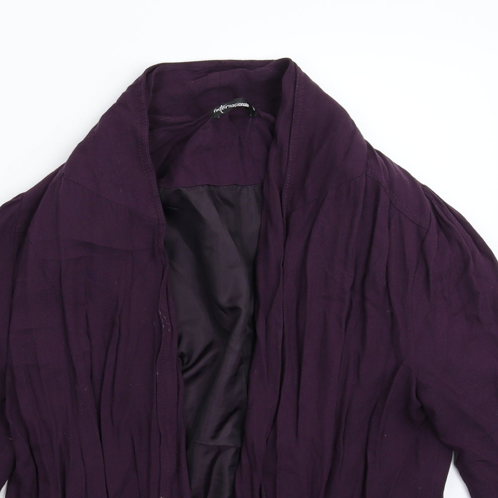 Internacionale Womens Purple   Jacket Blazer Size 12