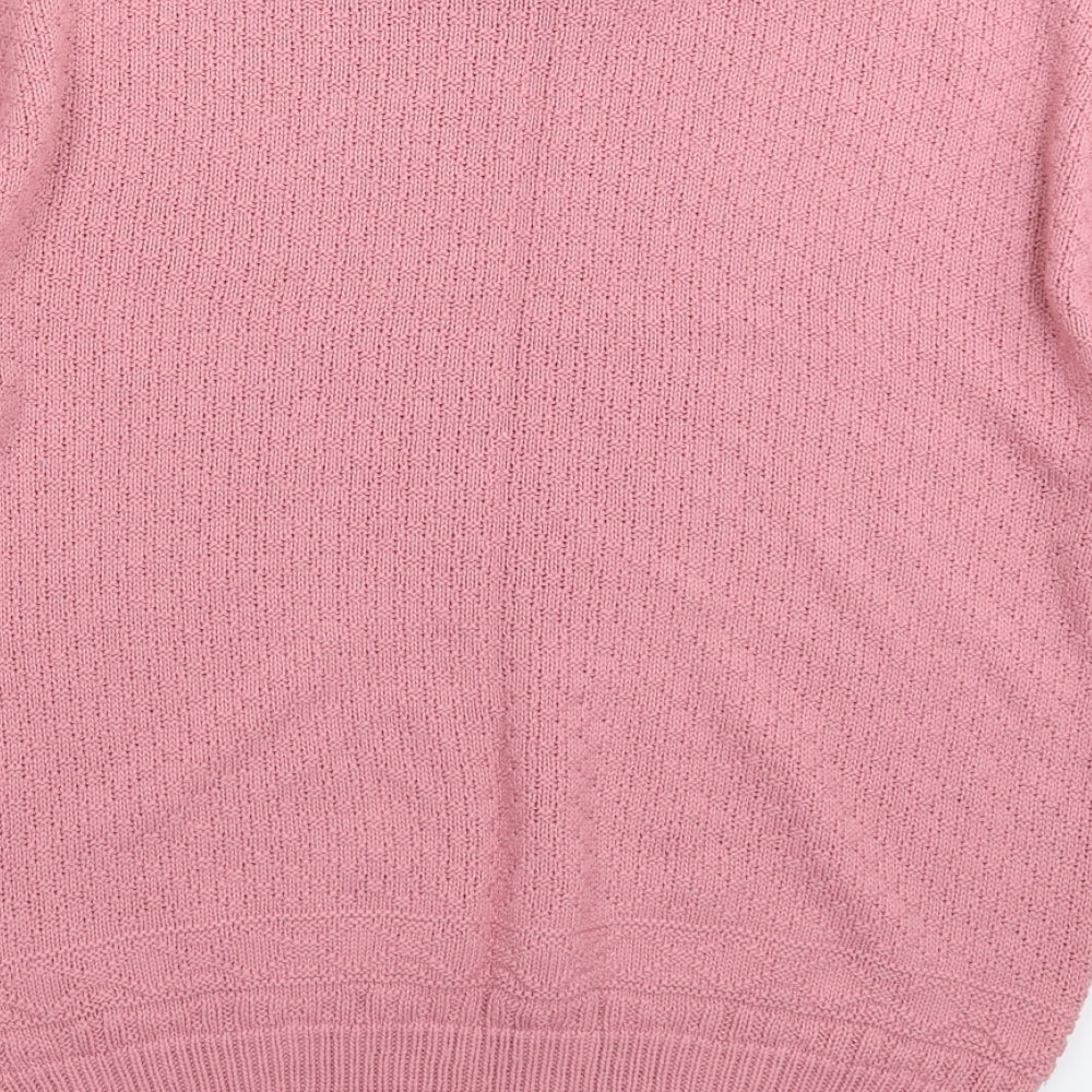 Glenbarr Womens Pink  Knit Pullover Jumper Size M