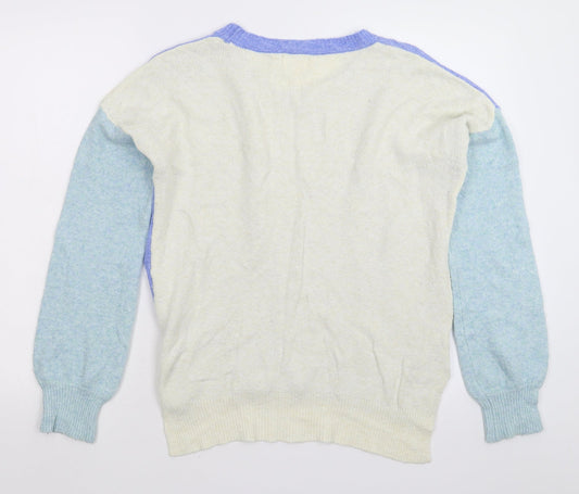 Cape Daisy Womens Multicoloured  Knit Pullover Jumper Size 14