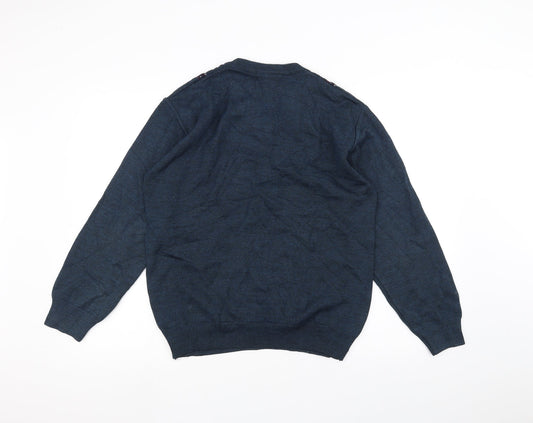 Roberto Carlo Mens Blue   Pullover Jumper Size S