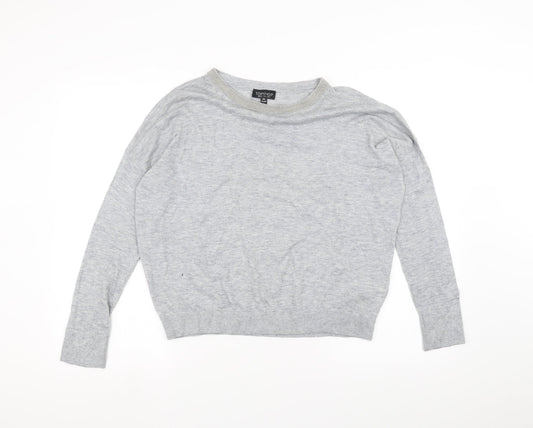 Topshop Womens Grey   Basic T-Shirt Size 6