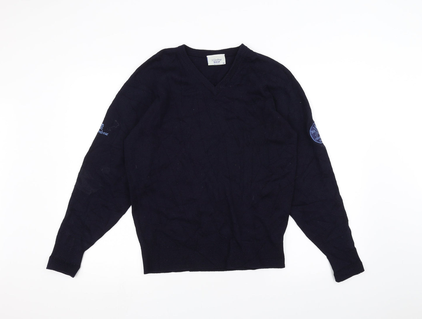 Glenbrae Mens Blue   Pullover Jumper Size XS