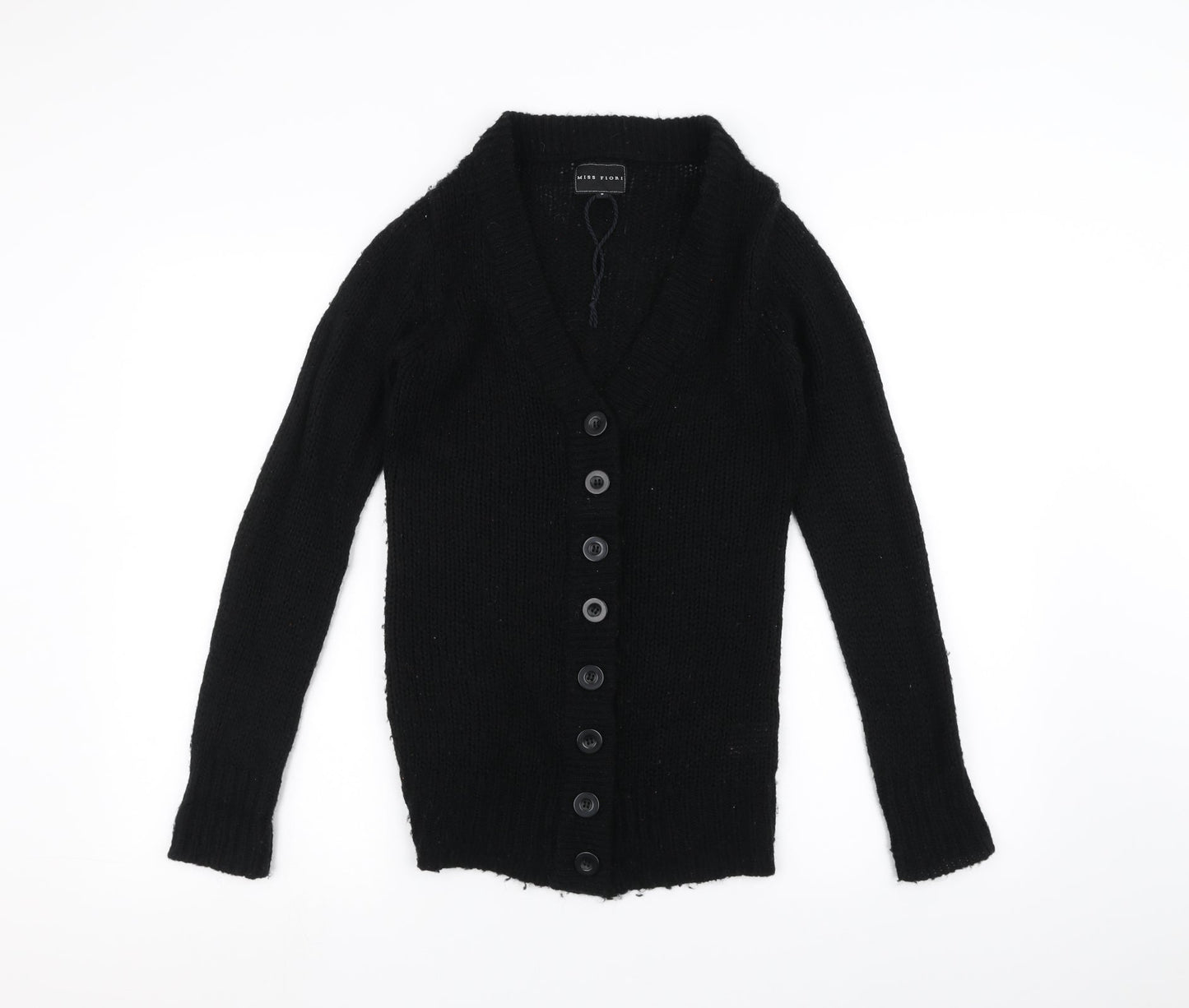 miss flori Womens Black   Jacket Coatigan Size 8