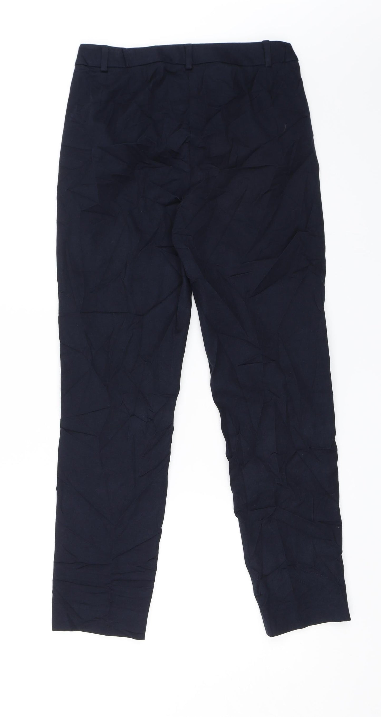 M&S Womens Blue   Dress Pants Trousers Size 8 L26 in