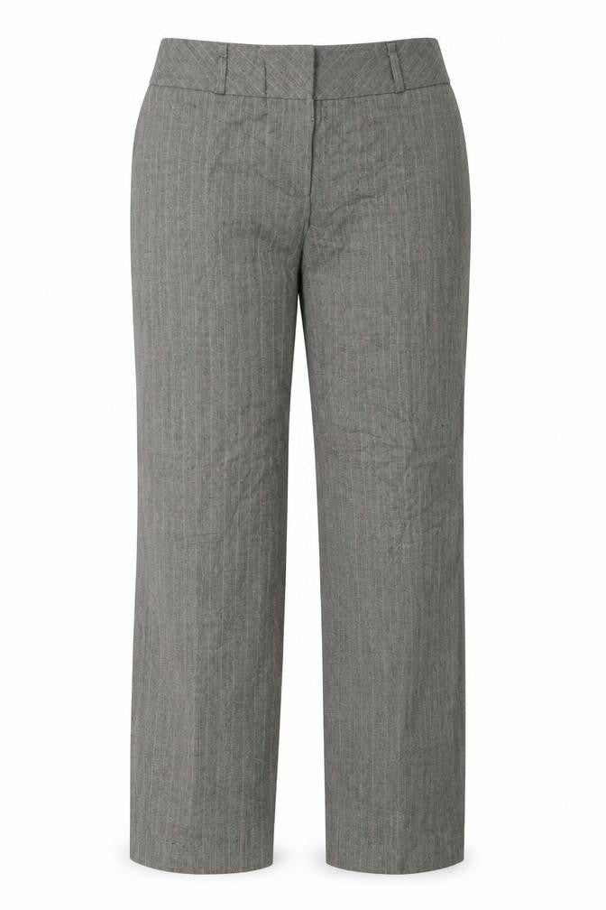 Autonomy Womens Brown Striped  Dress Pants Trousers Size 14 L28 in