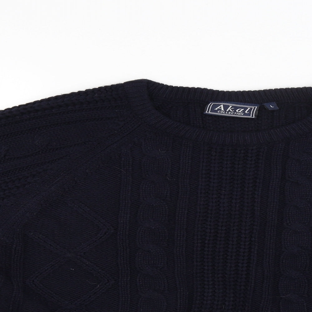 Akal Collection Womens Blue   Pullover Jumper Size L