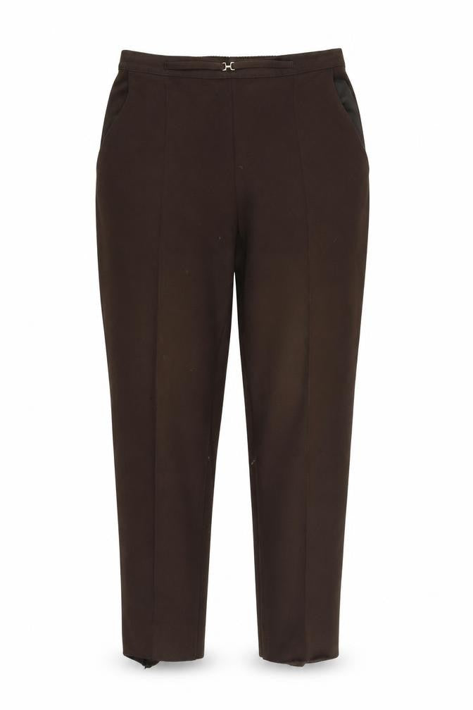 Marks & Spencer Womens Brown   Carrot Trousers Size 14 L23.5 in