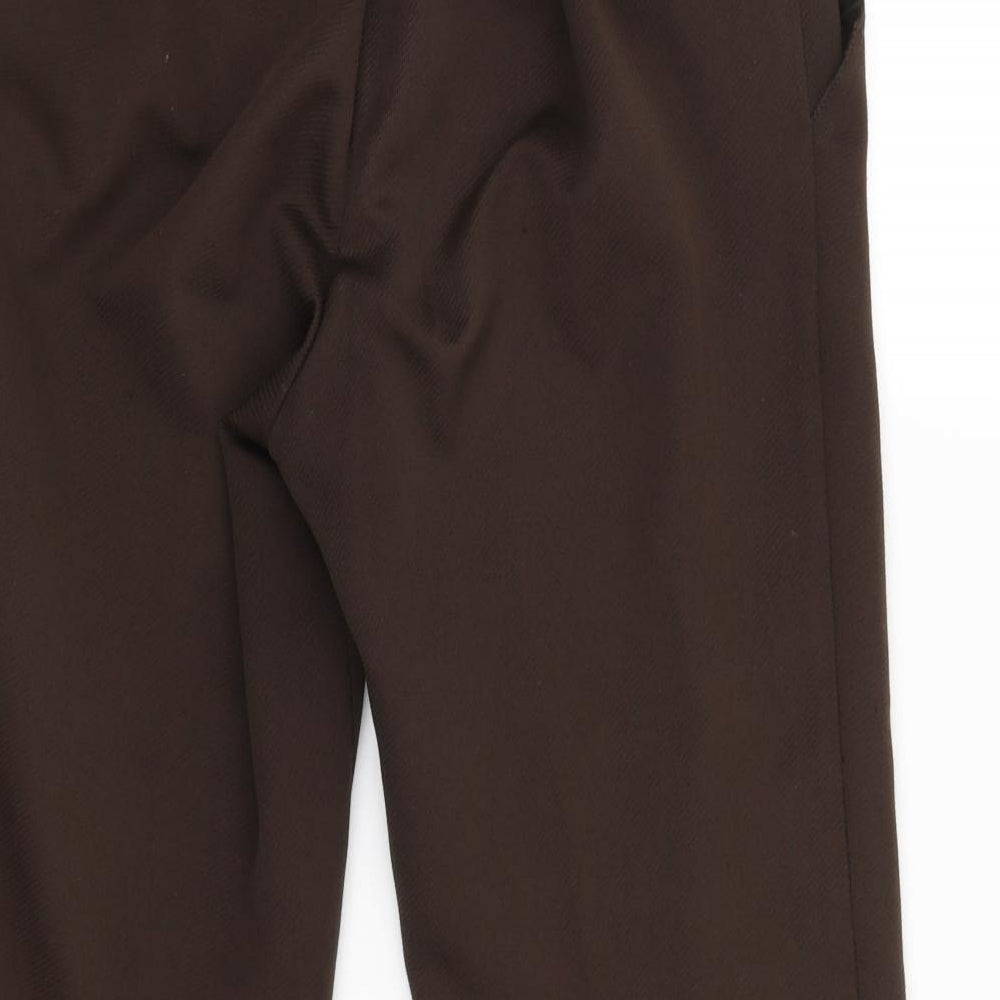 Marks and Spencer Womens Brown   Carrot Trousers Size 14 L23.5 in