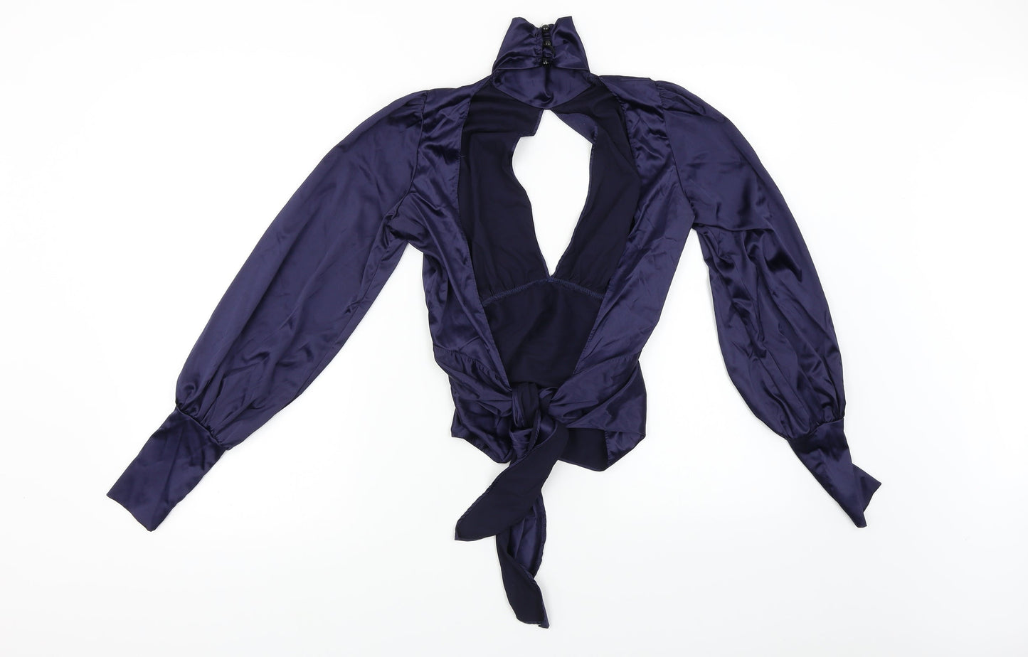 Preworn Womens Blue   Cropped Blouse Size S