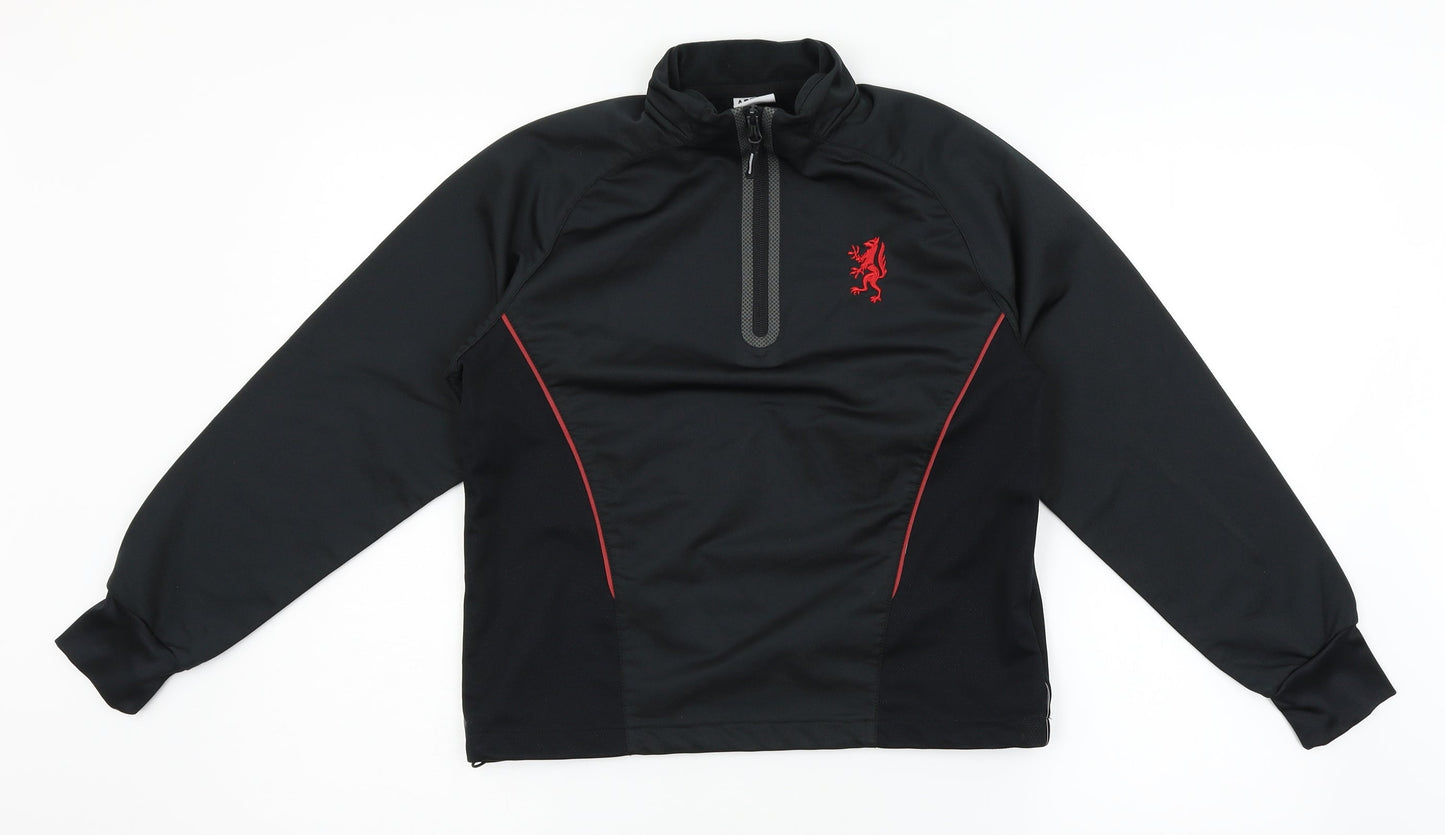 aptus Womens Black   Pullover Sweatshirt Size 2XS  - wales, welsh