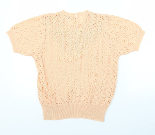 Preworn Womens Orange   Pullover Jumper Size M
