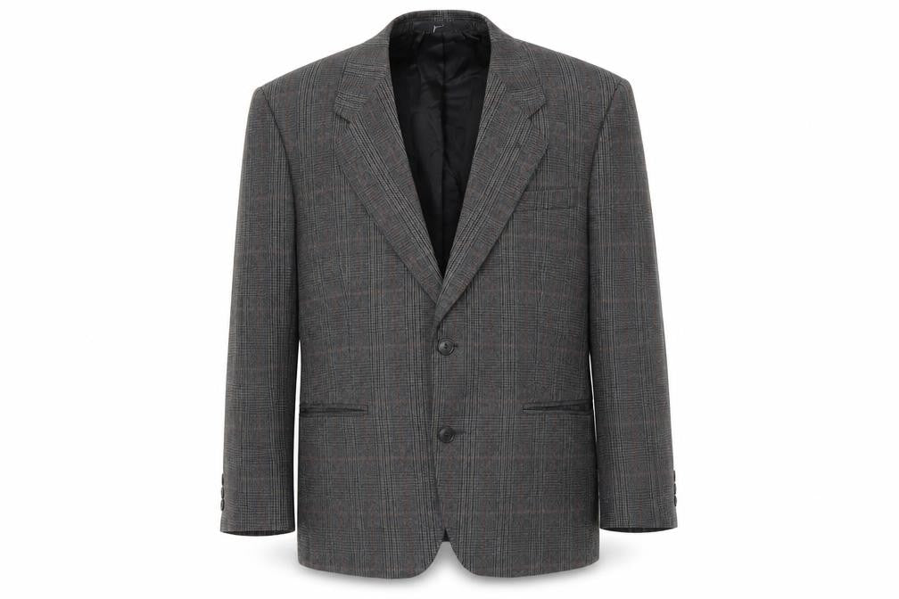 Mens 38 Chest Regular Racing Green Grey Two-Button