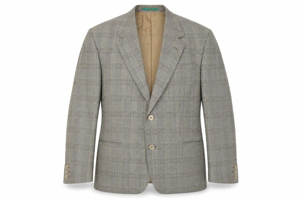 Front view of Canada men’s brown check jacket suit jacket, size 42