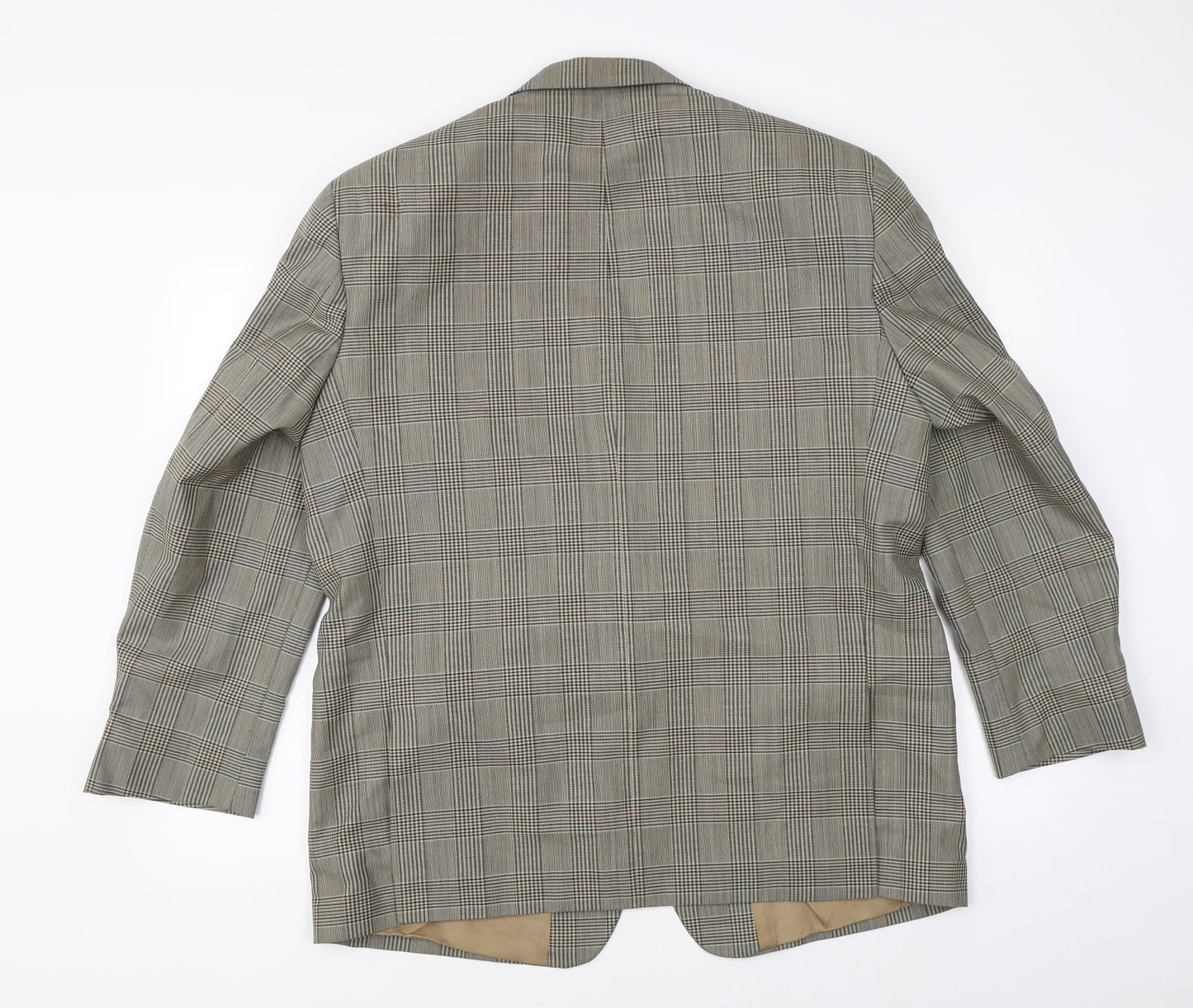 Canada Mens Brown Check  Jacket Suit Jacket Size 42