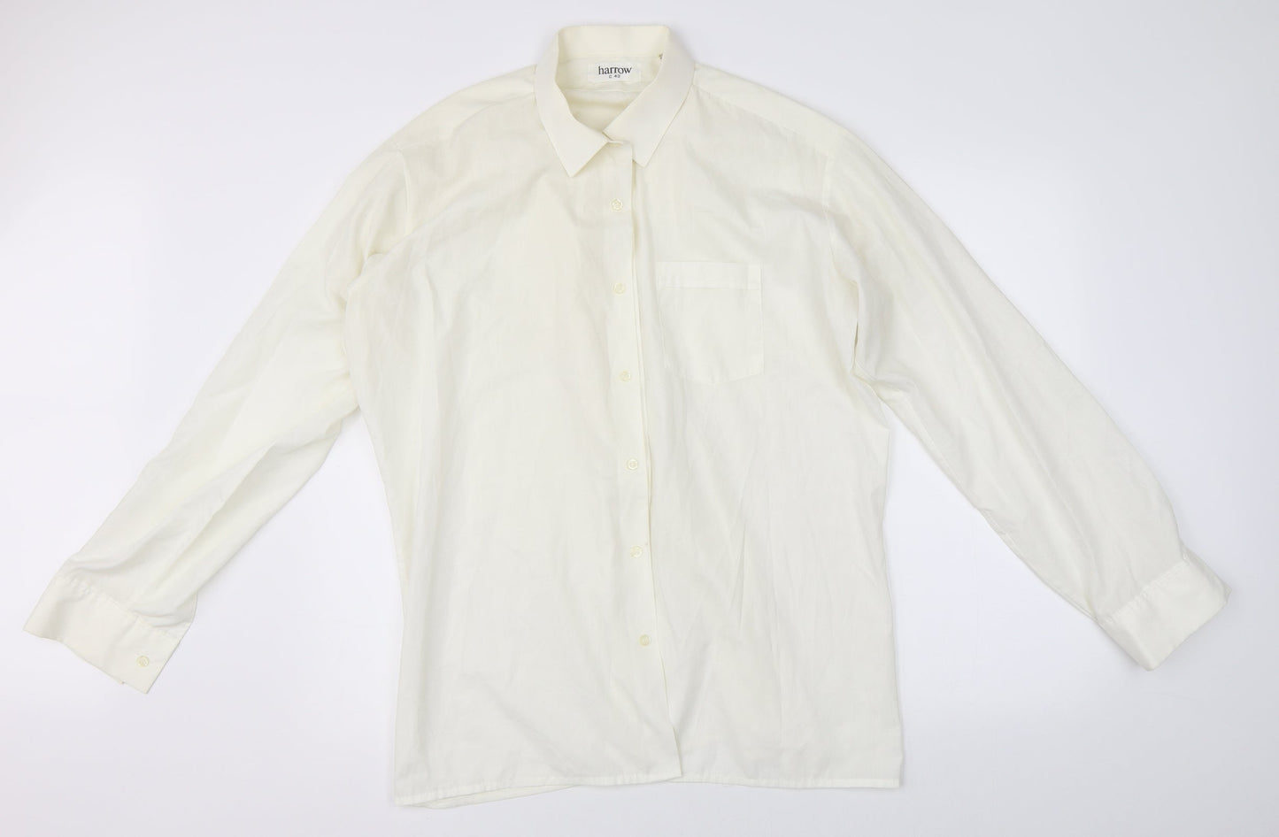 Harrow Mens Beige    Dress Shirt Size 43