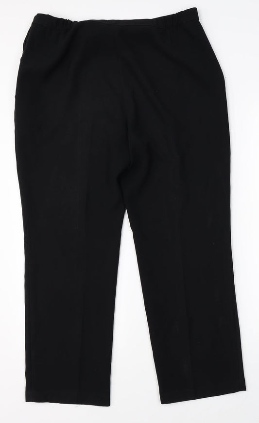 Marks & Spencer Womens Black   Dress Pants Trousers Size 14 L26 in