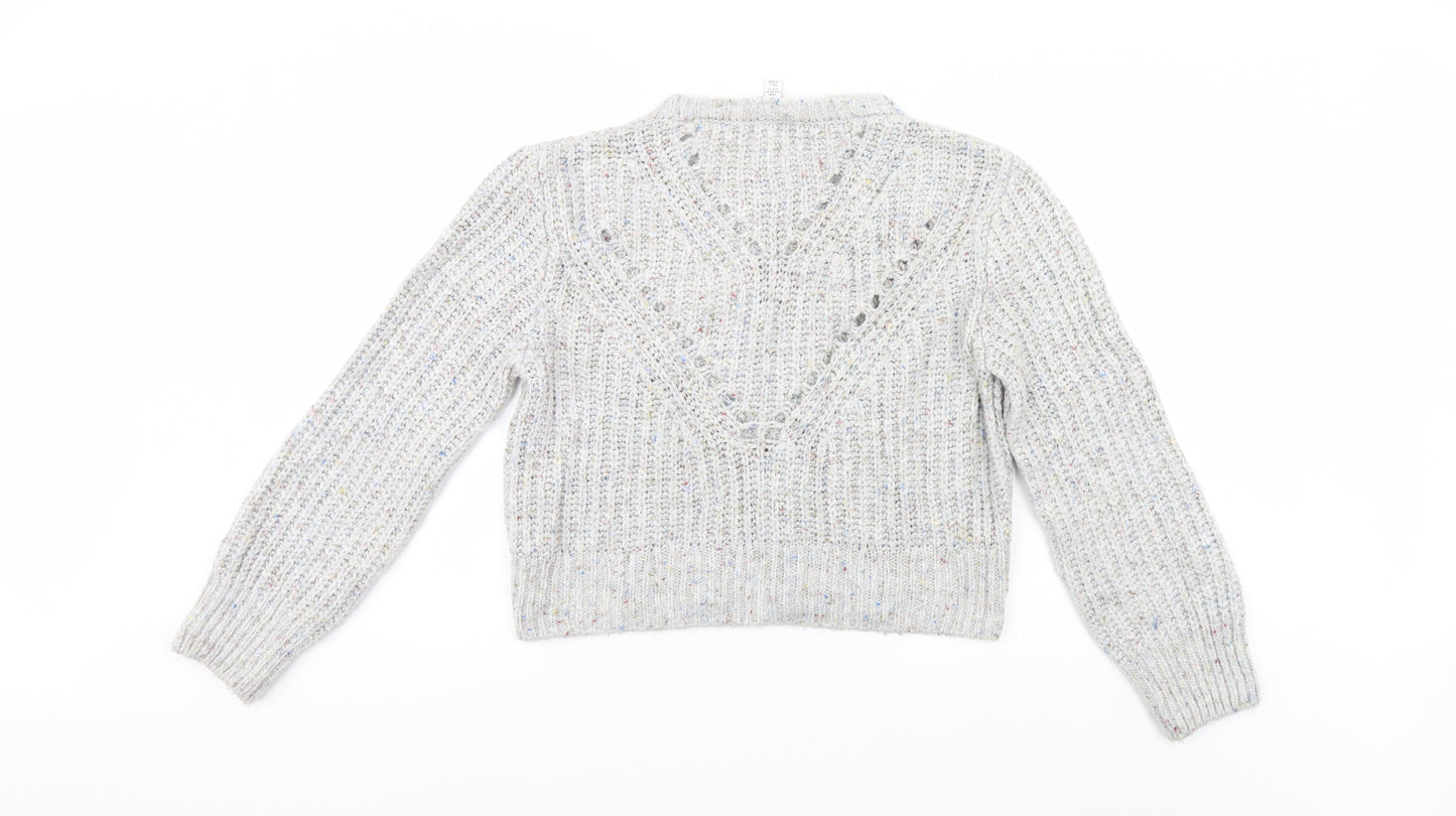 Top Shop Womens Grey   Pullover Jumper Size M