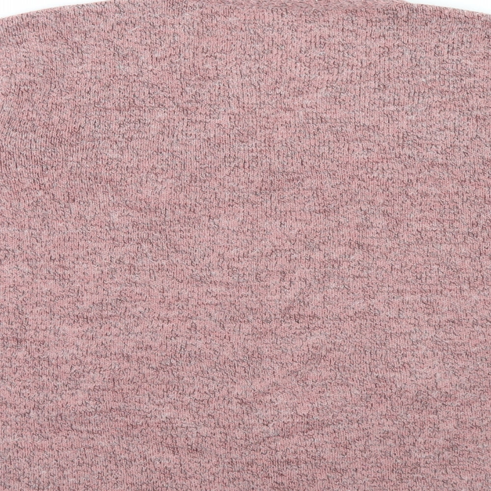 Preworn Womens Pink Floral  Pullover Jumper Size 14