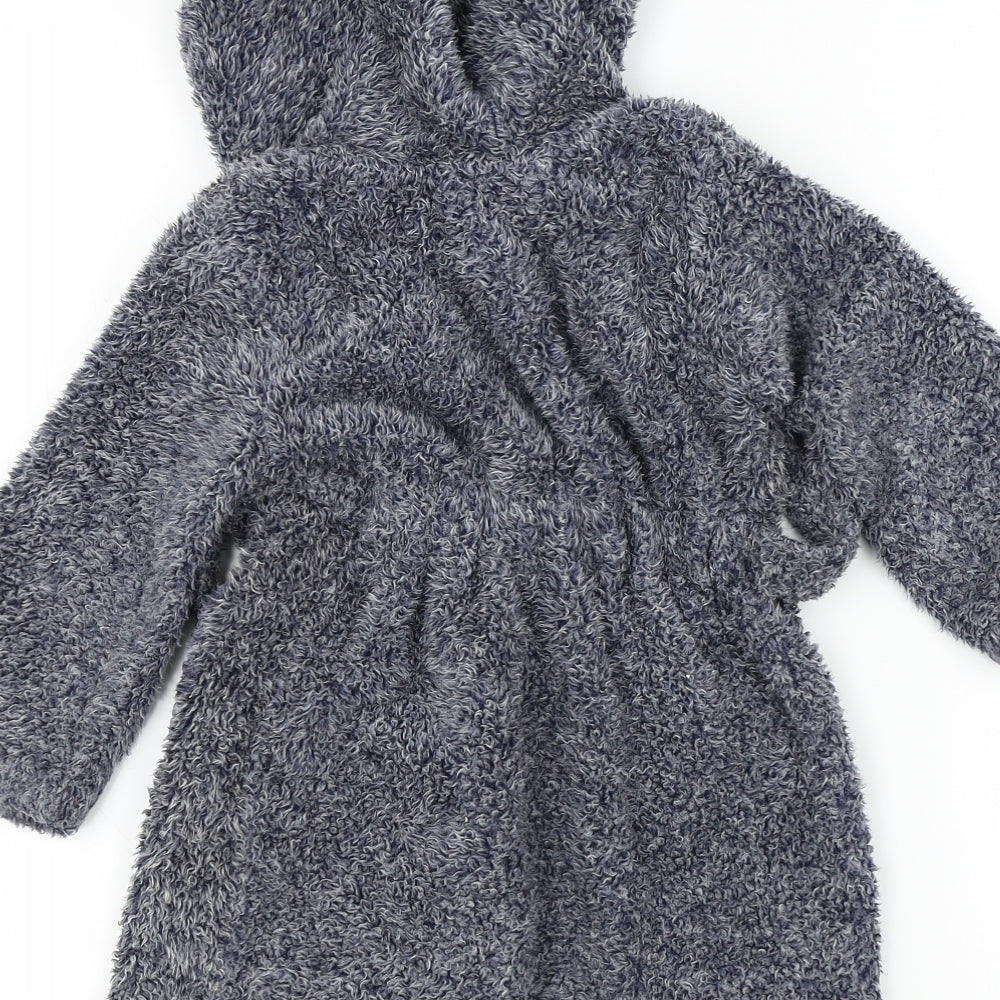 Peackocks Boys Blue    Robe Size 3-4 Years  - Pockets