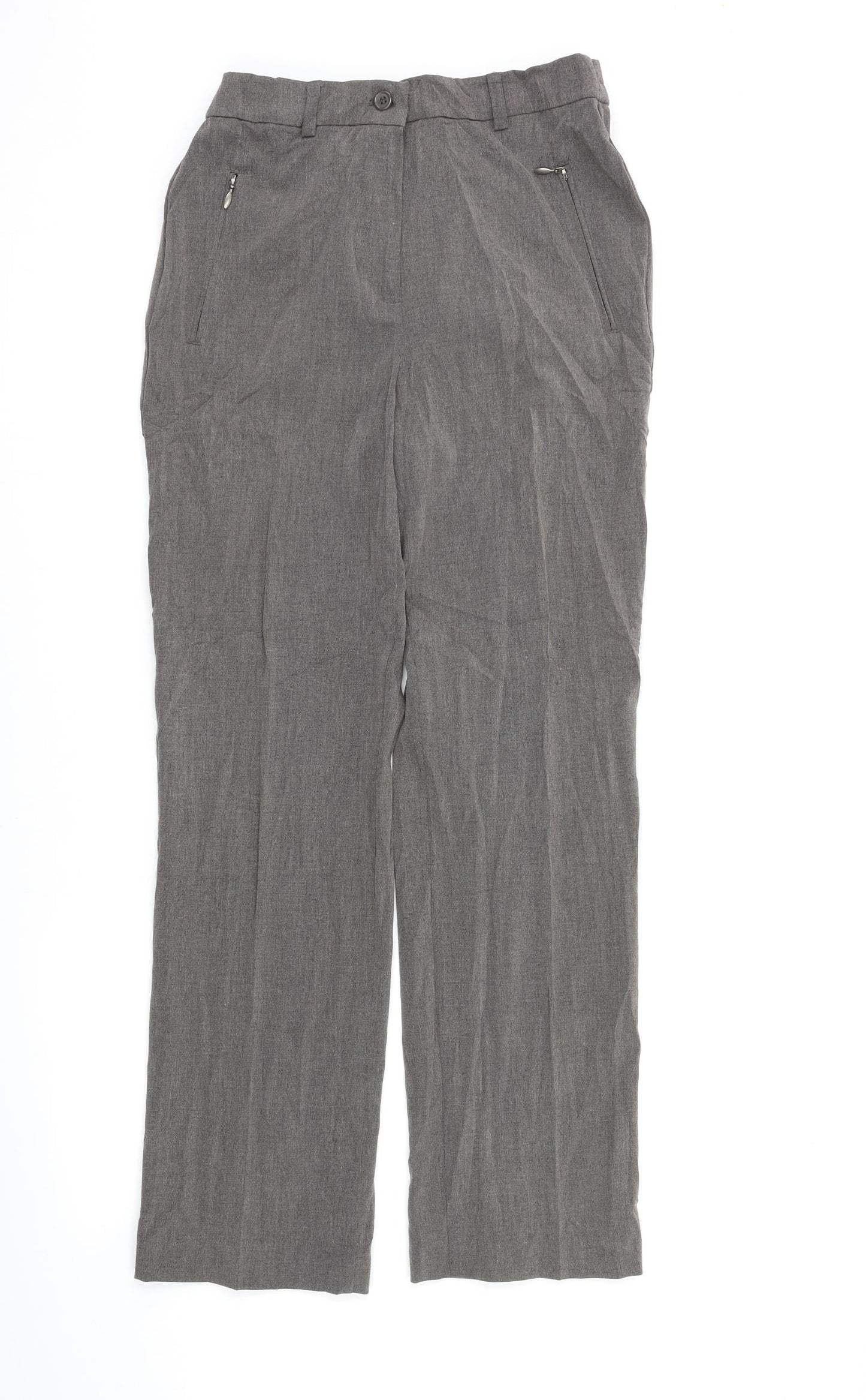 Marks and Spencer Womens Grey   Trousers  Size 10 L28.5 in