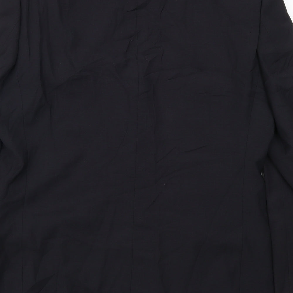 St Rome Mens Black   Jacket Suit Jacket Size 38