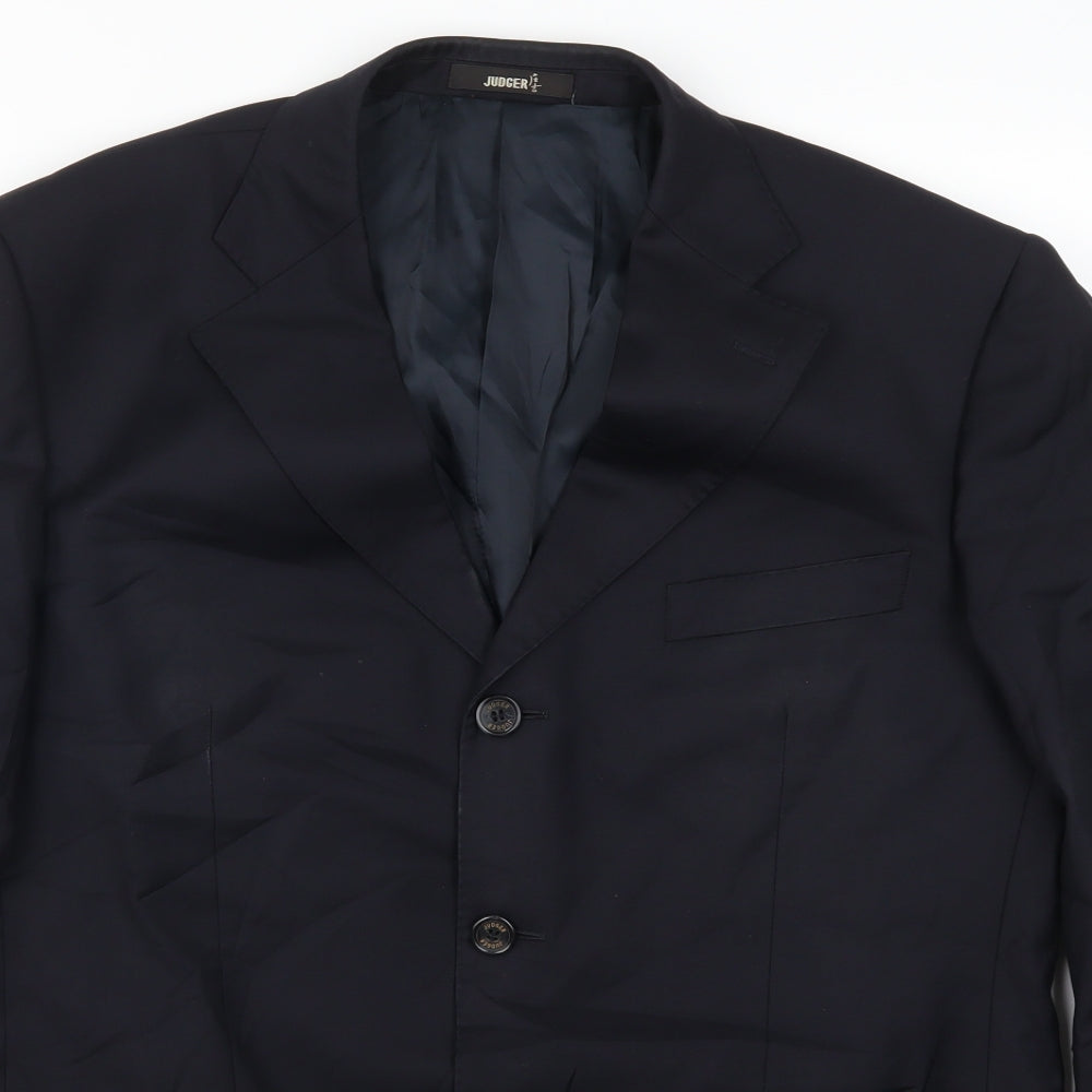 Judger Mens Blue   Jacket Suit Jacket Size 40
