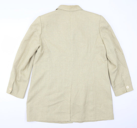 ELVI Womens Beige   Jacket Suit Jacket Size 18