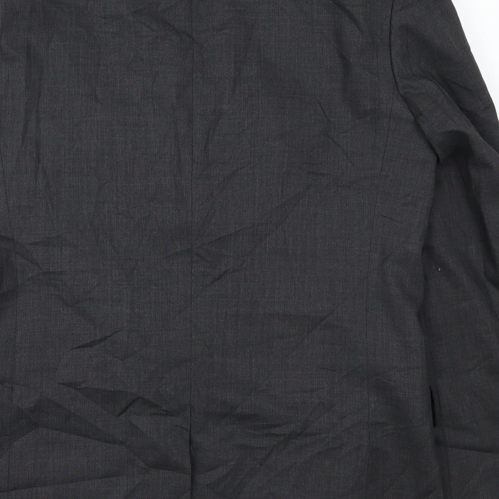 Pinstripe Mens Grey   Jacket Suit Jacket Size 40