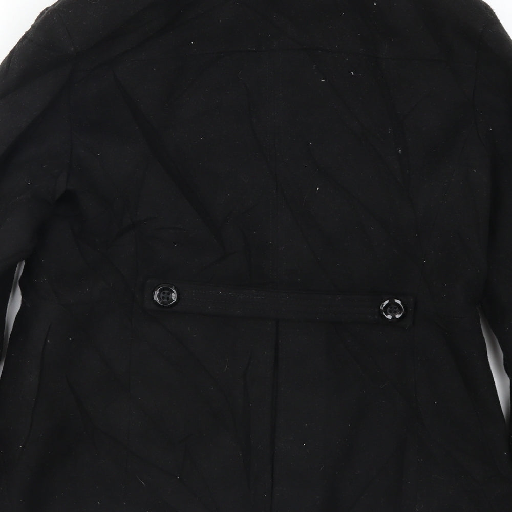 FOREVER 21 Womens Black   Pea Coat Coat Size L