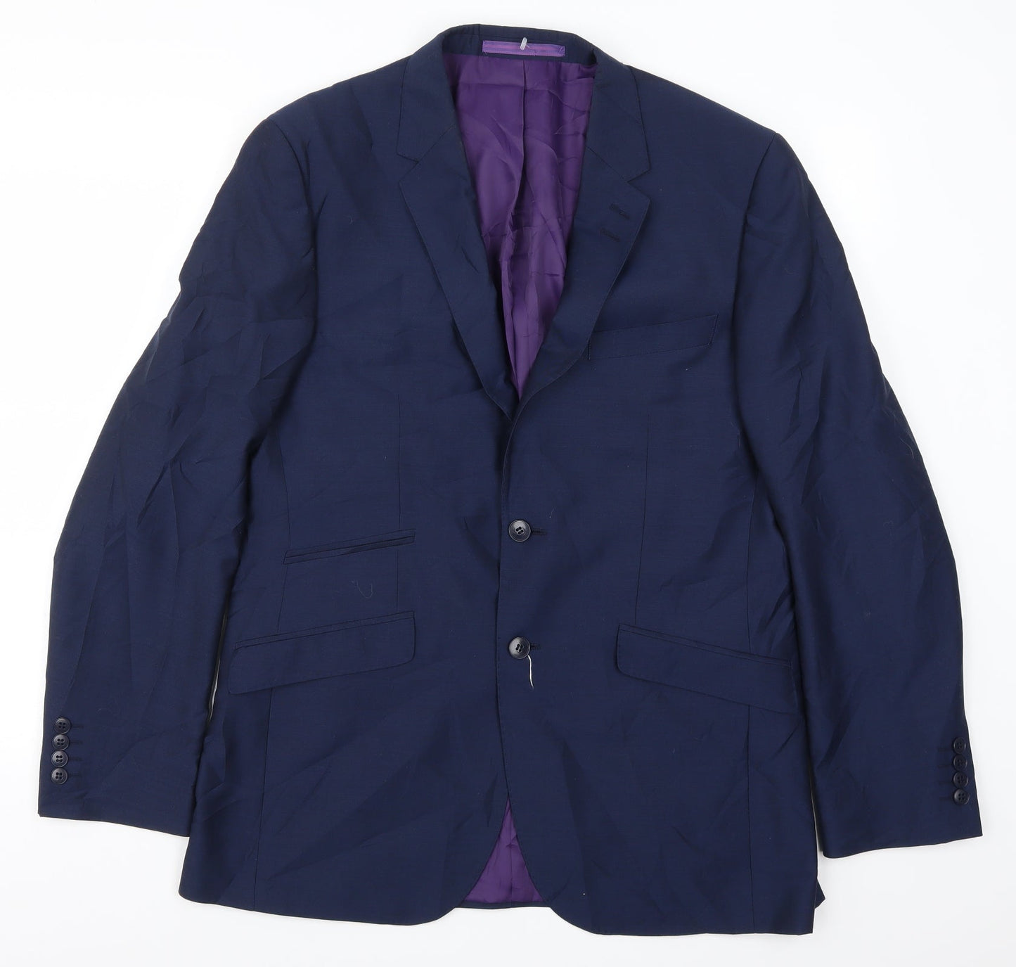 Marks and Spencer Mens Blue   Jacket Suit Jacket Size 44