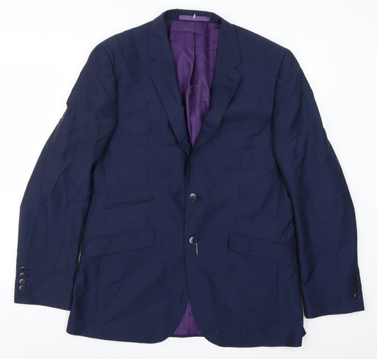 Marks and Spencer Mens Blue   Jacket Suit Jacket Size 44