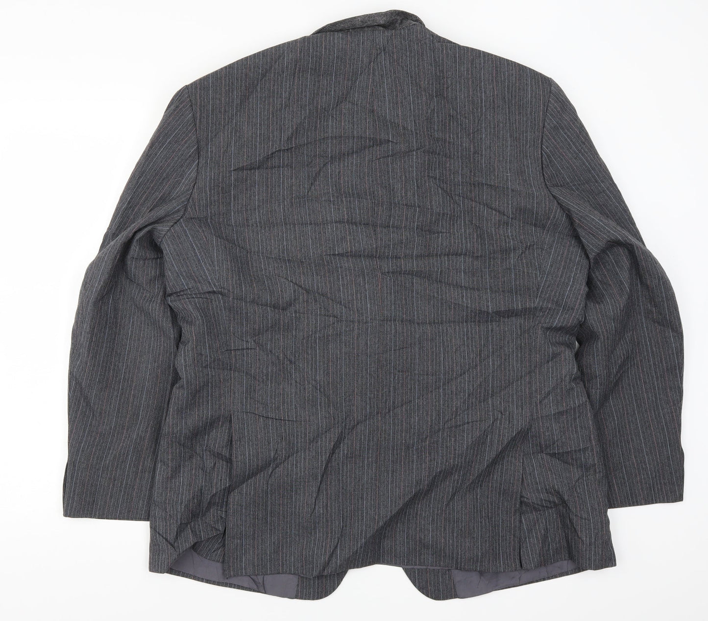 St Michael Mens Grey Striped  Jacket Suit Jacket Size 44