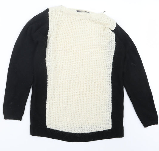 Marks and Spencer Womens Black  Knit Pullover Jumper Size 8