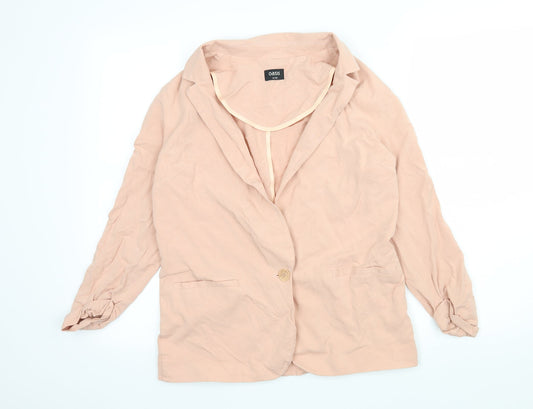 Oasis Womens Pink   Jacket Blazer Size 12