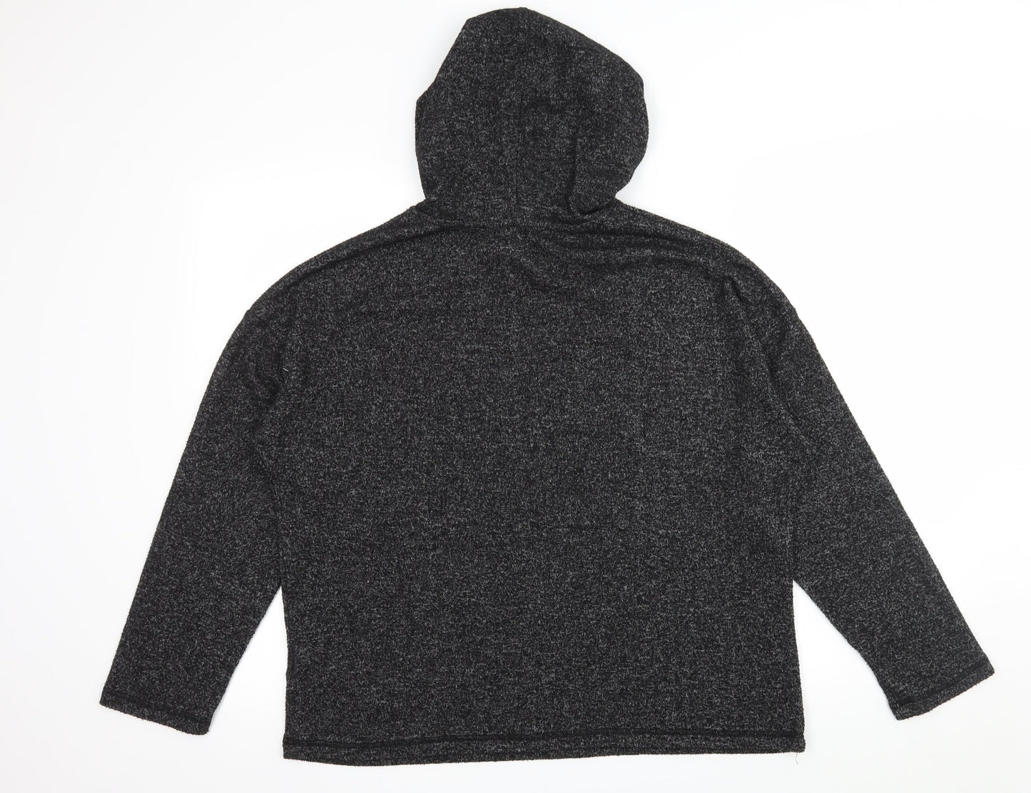 Peacocks Womens Grey  Jersey Pullover Hoodie Size 10