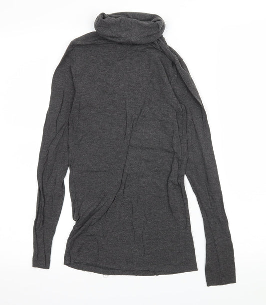 mbyM Womens Grey  Jersey Basic T-Shirt Size S