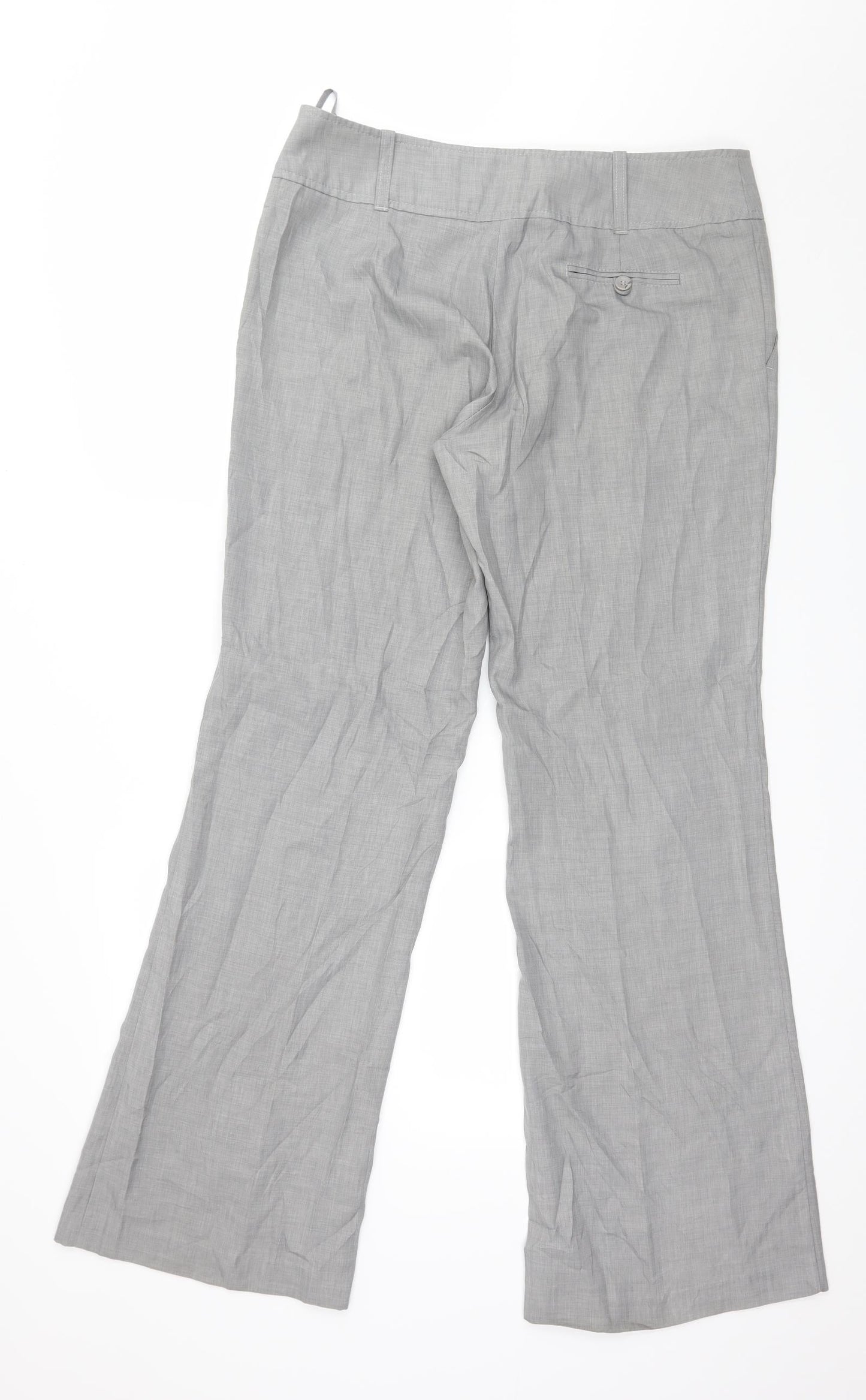 H&M Womens Grey   Trousers  Size 14 L32 in